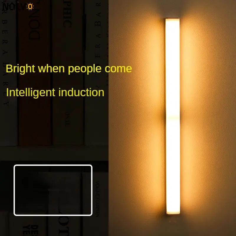 Hot Sale Magnetic Led Under Cabinet Light Wireless Night Light USB Rechargeable Led Strip Motion Sensor Closet Lamp For Kitchen