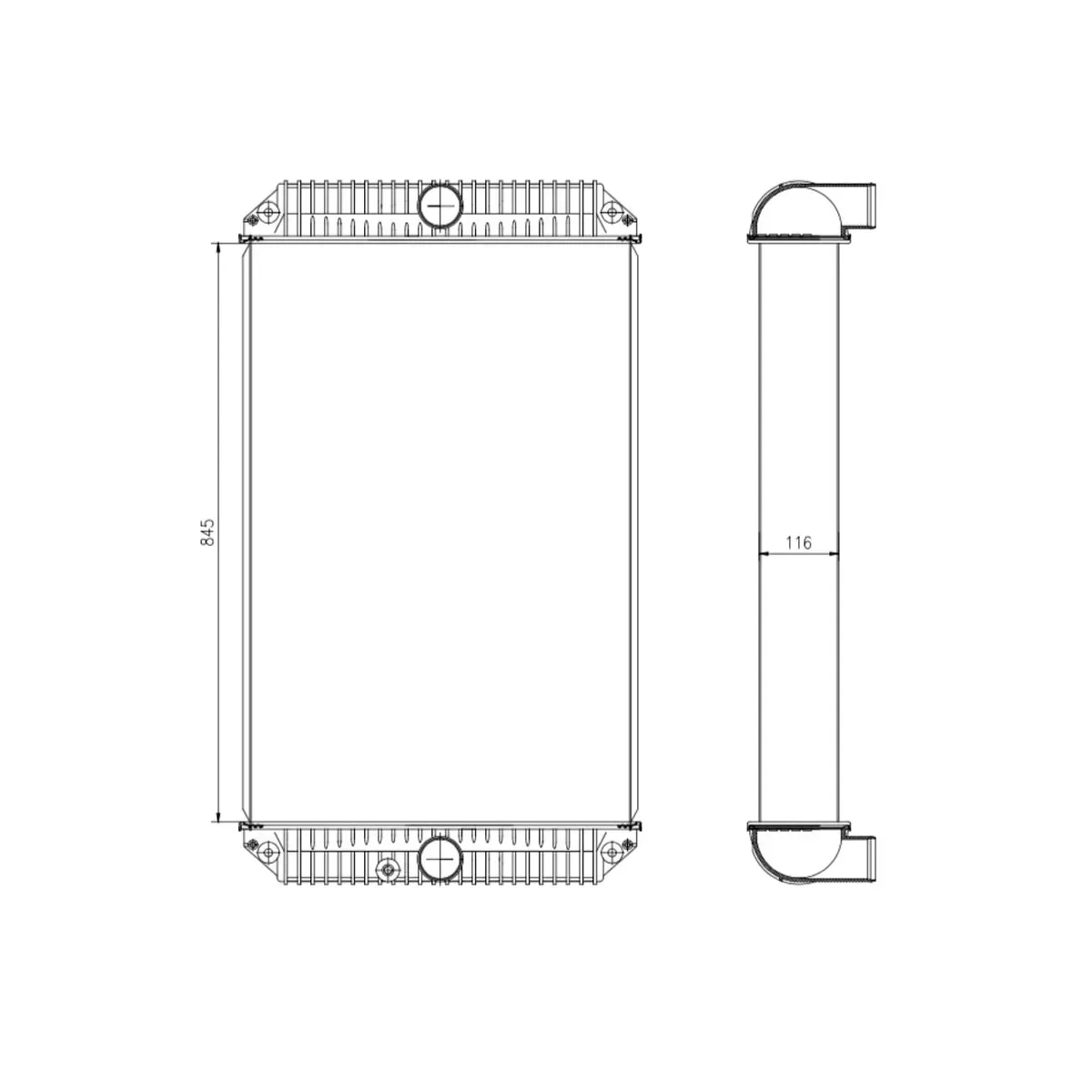 

Подходит для радиатора CATERPILLAR 259-0577, погрузчиков 938H, 120M, 12M, грейдеров 613G, IT38H