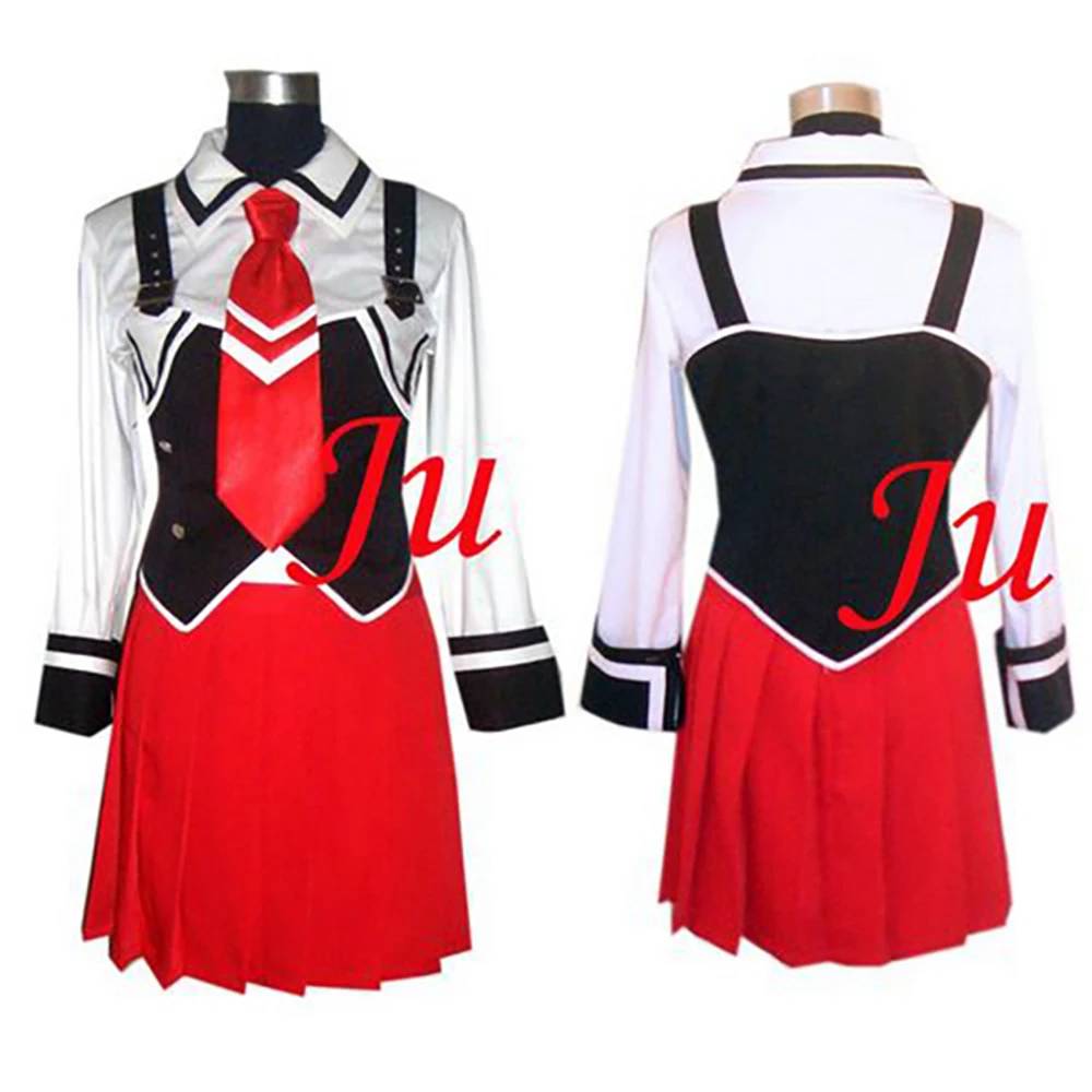 fondcosplay Bible Manga Black red cotton shirt skirt School Uniform Cosplay Costume CD/TV[CK194]