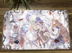 YuGiOh Risette Asteria of the White Woods TCG CCG Trading Card Game Mat Table Playmat Gaming Play Mat Mouse Pad Mousepad & Bag