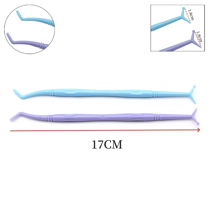 2Pcs/Pack Dental Composite Resin Plugger Filling Kit Plastic Shaping Angle Autoclavable Spatula Filler Dentist materials