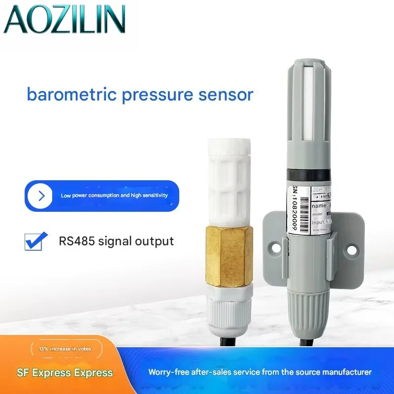 AOZILIN 0.2℃ Precision Quick Connect Temperature Sensor Modbus RTU RS485 DC5-24V -55~125℃ Industrial Temp Control Probe