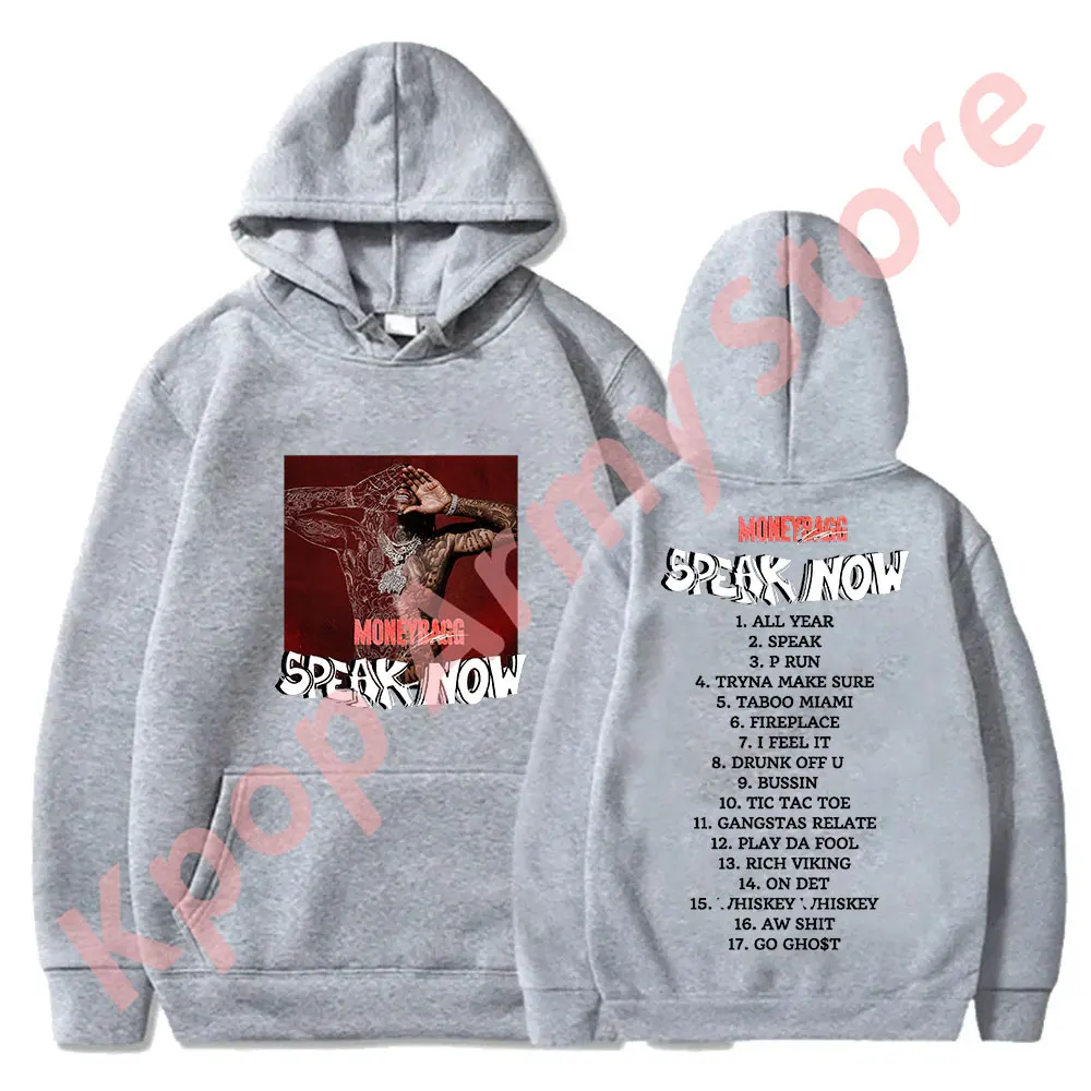 Moneybagg Yo Speak Now Tracklist Merch Hoodies Winter Women Men Fashion Casual HipHop Style Long Sleeve Sweatshirts