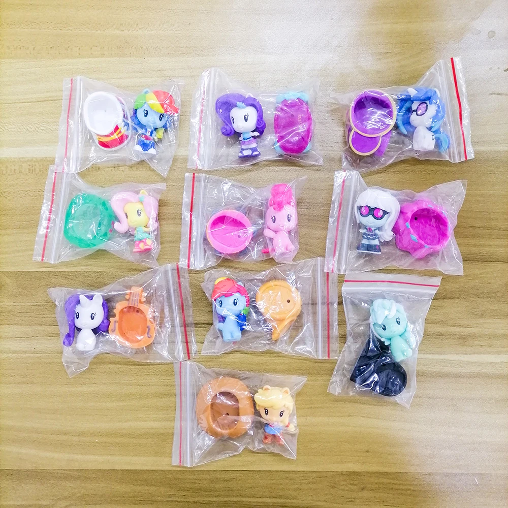 Bulk Pack Hasbro My Little Pony Applejack  Pinkie PieTwilight Sparkle Fluttershy Rarity Dolls Gifts Toy Model Anime Figures