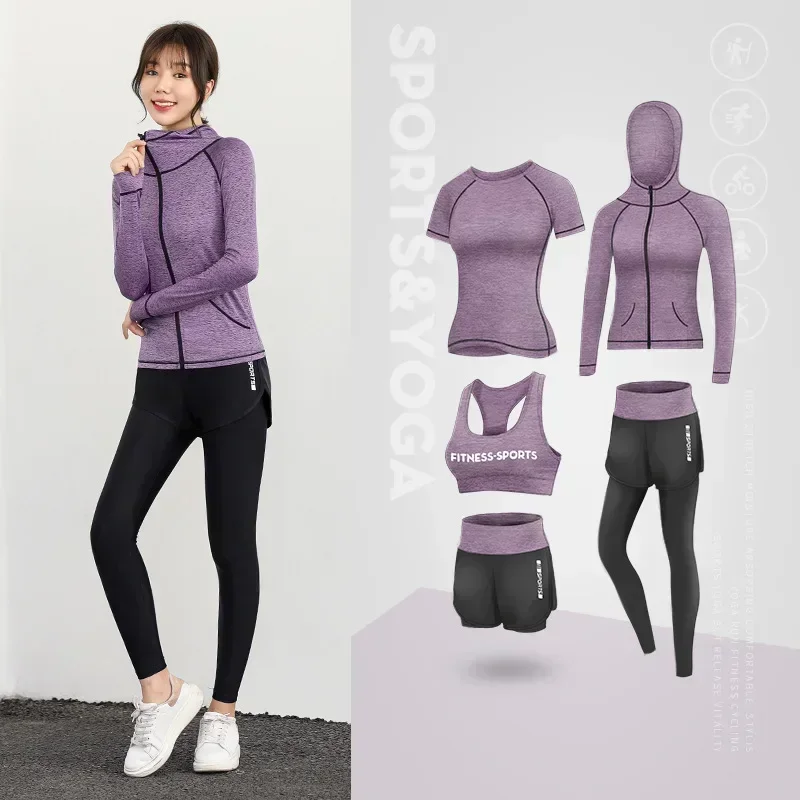 Sports Set Women\'s Gym Running Casual Set Fashion Spring and Autumn Yoga Dress sport gym set women workout clothes for women
