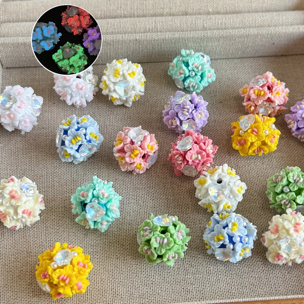 

Сердечный дизайн 20*22 мм 50 шт. в форме цветка/необычные бусины «сделай сам»/светящийся эффект/ручная работа/фурнитура и компоненты для ювелирных изделий/смола # 18960