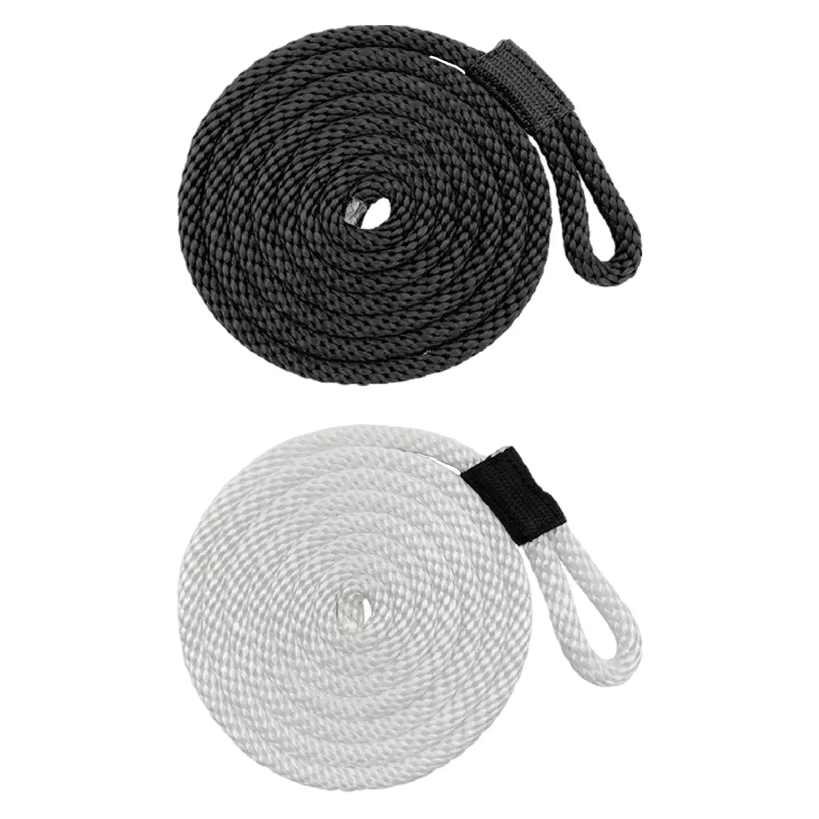 Boat Fender Line 3/8 inch 6.56 ft Whipped End with Eyelet High Strength Boat Bumper Rope Bag Buoy Marine Rope Docking Boat Line