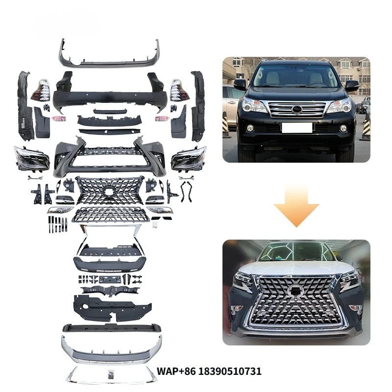 GBT Gx460 Body Kit Upgrade 2020 Model Grill Headlights Tail Light Bumper Parts for 2010-2013 GX 460 Facelift Accessories