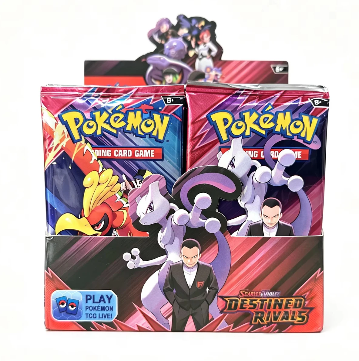 360Pcs Pokémon Cards TCG SV10 Destined Rivals Booster Box,Team Rocket,Mewtwo,Giovanni,Scarlet Violet Collectible Trading Card