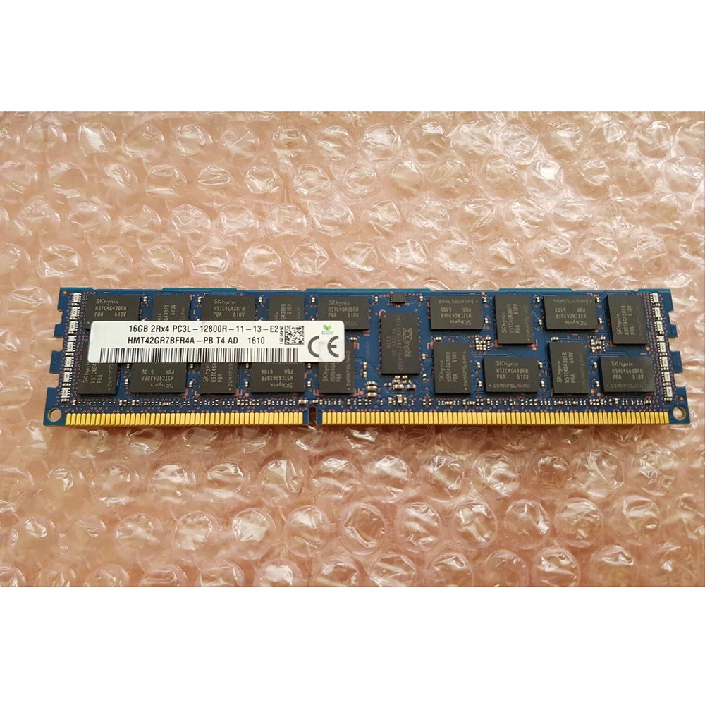 1 pcs For SK Hynix RAM 16GB HMT42GR7BFR4A-PB Server Memory High Quality Fast Ship 16G 2RX4 DDR3 PC3L-12800R