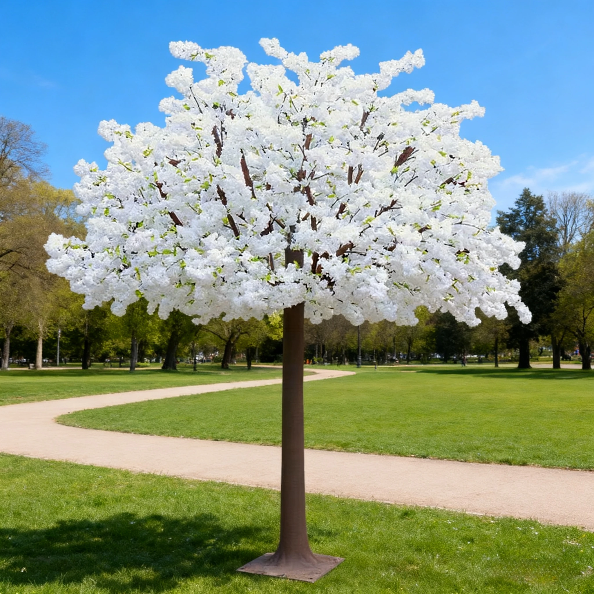 Lifelike White simulated cherry blossom tree wedding, Wedding Decor Supplies