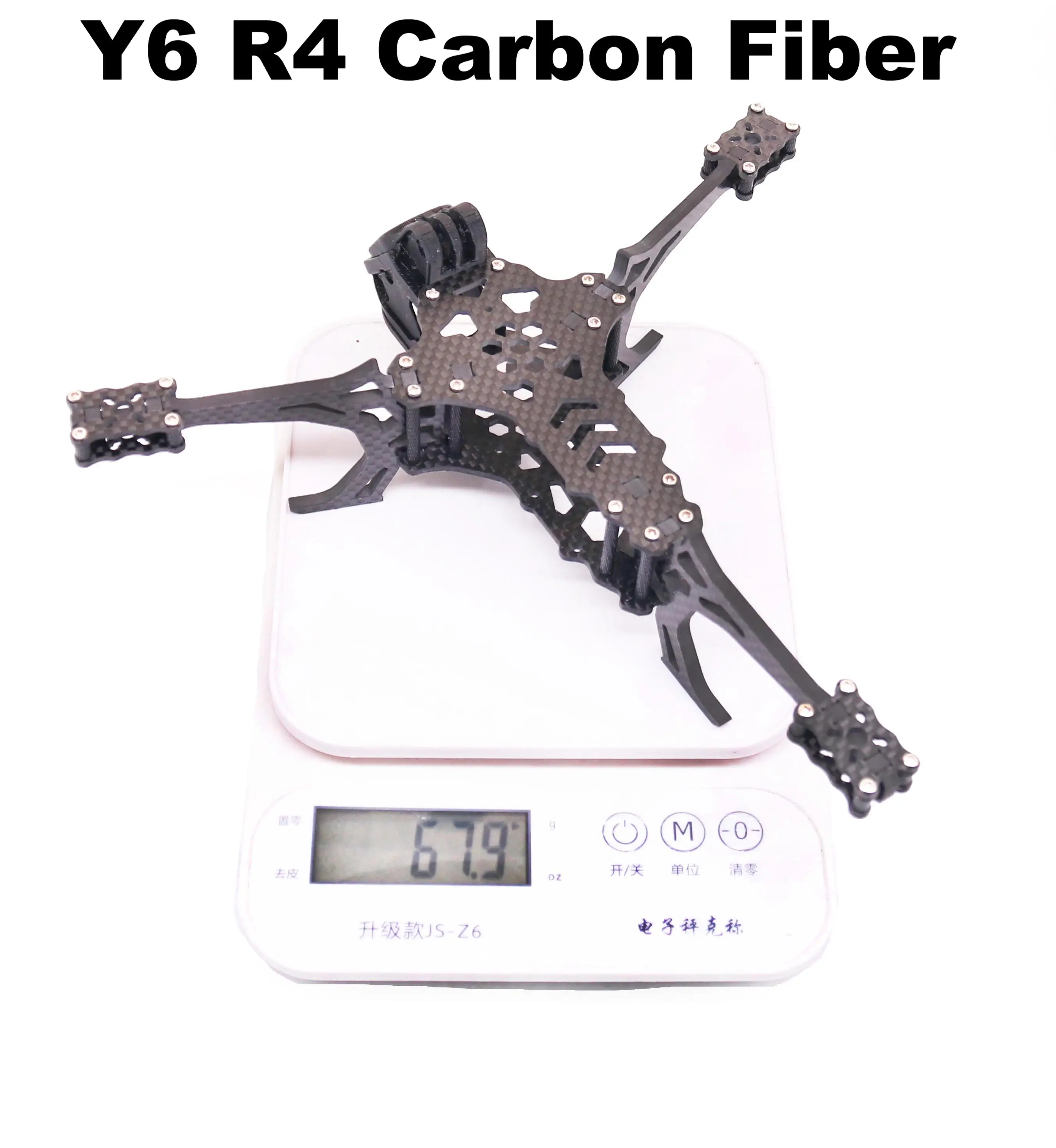 Kit de estrutura de drone fpv y6r4, 4 polegadas, fibra de carbono, corrida, quadcopter, estilo livre, inav, Beatflight, f722, ardupilot, px4, controle de voo