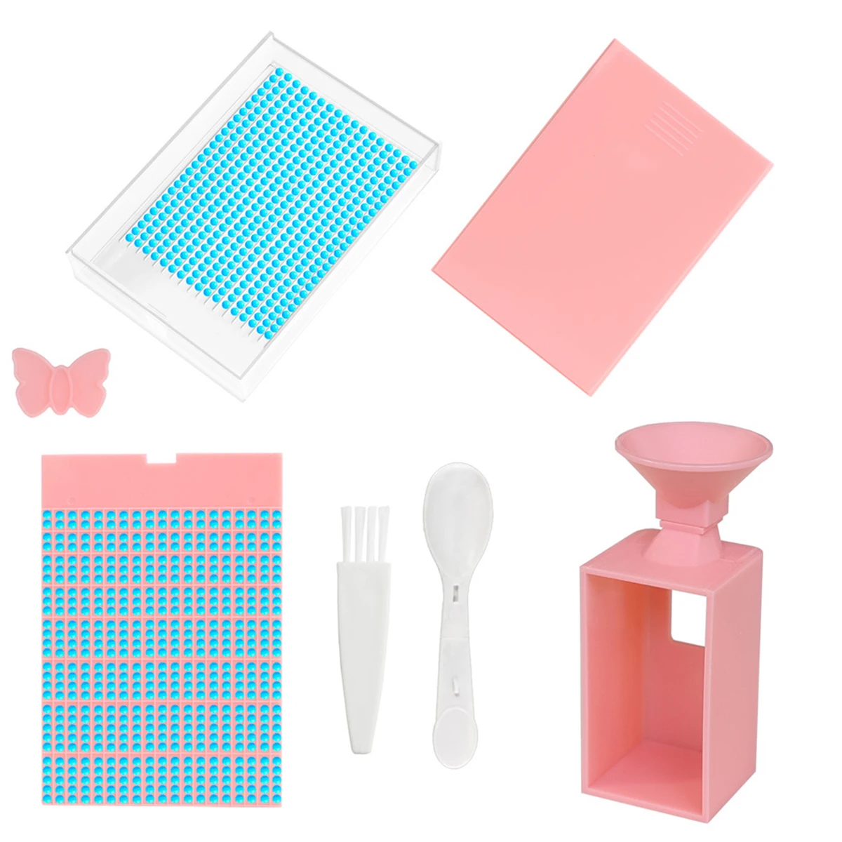 Diamond Painting Tool Tray Kits Drill Box Funnel  Drilling Disc Dividing Disc Moasic Cross Stitch Storge