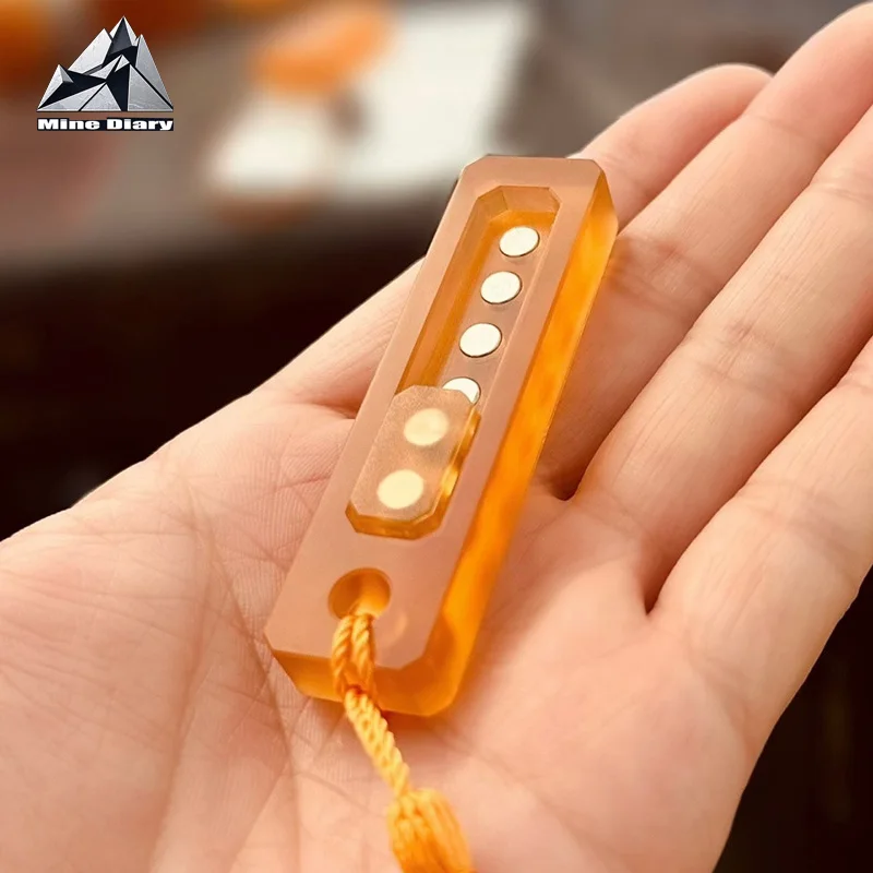 

Creative Push Fidget Slider EDC Magnetic Stress Relief Toy Fun Push Slider Fidget Toys ADHD Concentration Tools