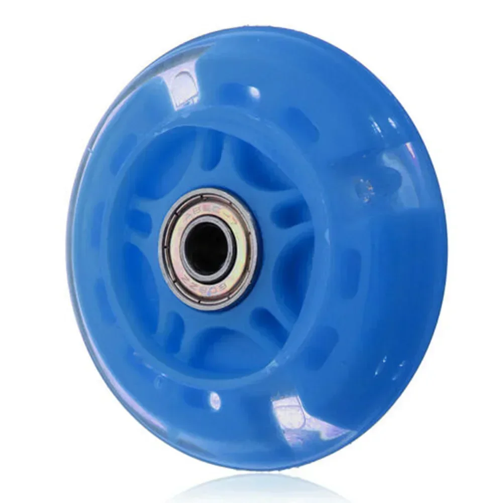 Scooter Wheel Mute Flash Wheel For Micro Scooter Flashing Light Toy Wheel Pink/Blue/Black/Green PU+metal Skateboard Parts