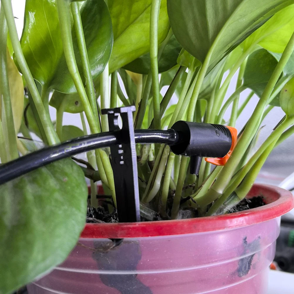 For Garden Plants Adjustable Drip Head Black Efficient Water Distribution System 60PC Water Drip Heads Customizable Water Flow