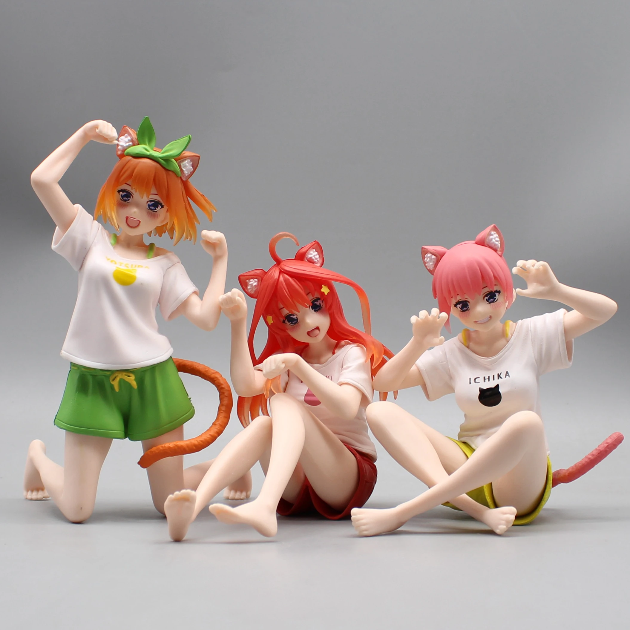 11-15cm The Quintessential Quintuplets Ichika Yotsuba Itsuki Cat Figure Model Statue Collection Desktop Decoration Ornament Toy