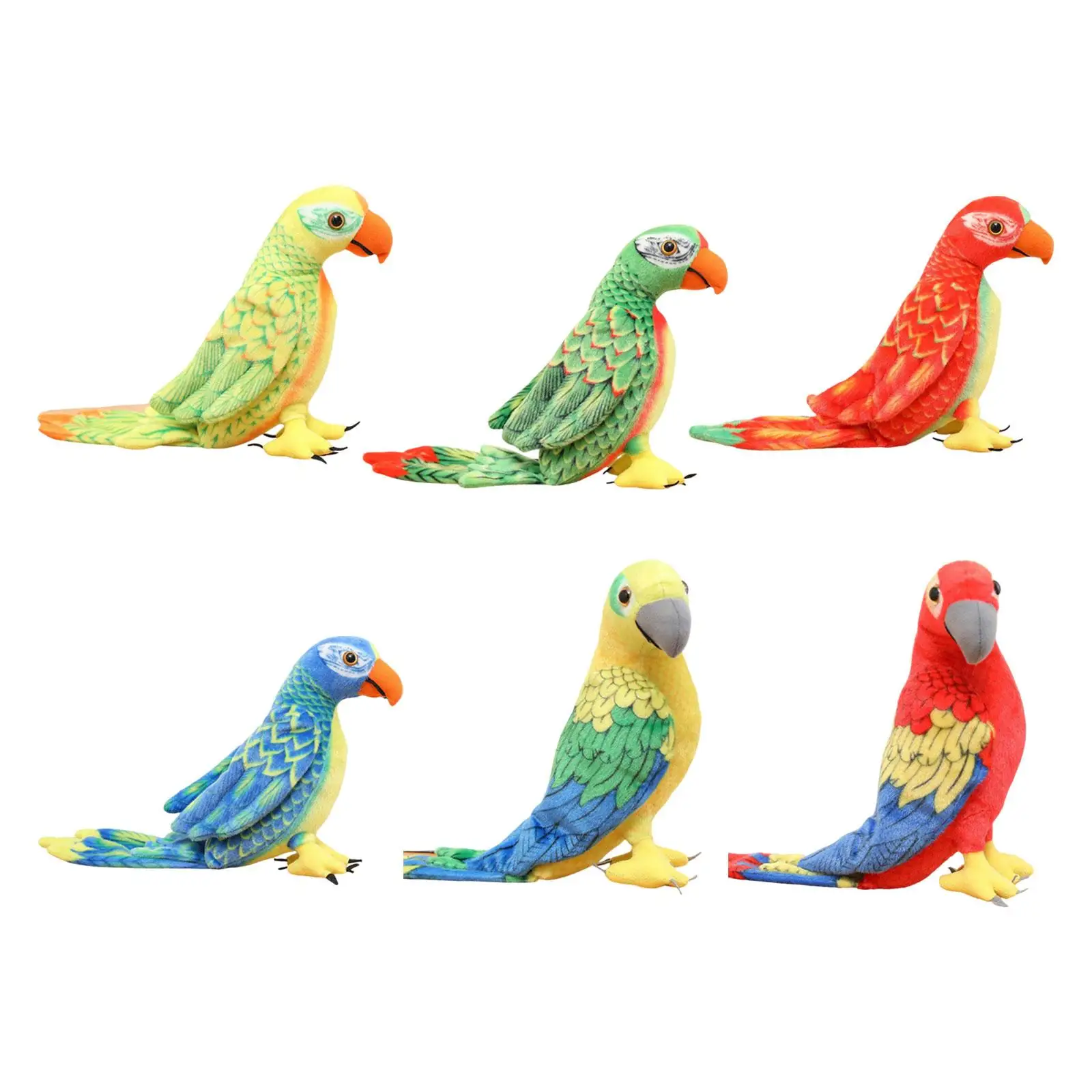 

Budgerigar Plush Toy Cute Lifelike Parakeet Plush Bird Stuffed Toy Home Decoration Living Room Bedroom Gift Party Favor Children