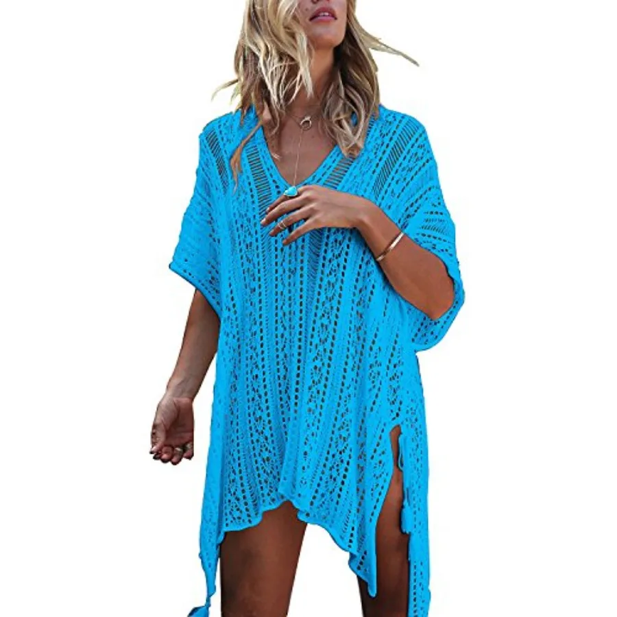 

HARHAY Women's Summer Swimsuit Bikini 2023 Beach Swimwear Crochet Cover up