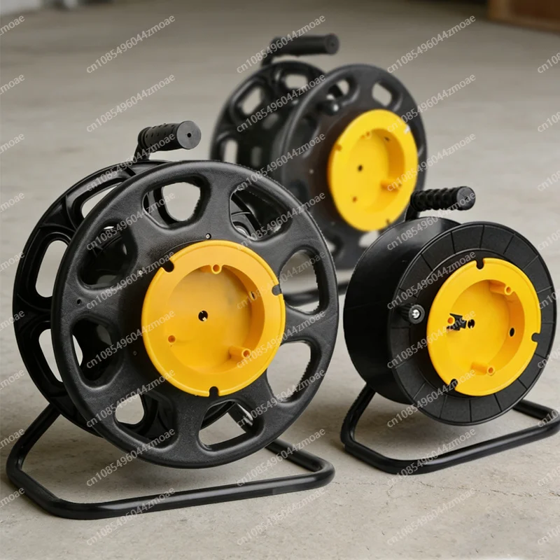 Plastic Fiber Optic Cable Reel for SDI Video Signal, Empty Spool Cord Winder Drum with Handle, Lightweight for Studio & Outdoor view 2