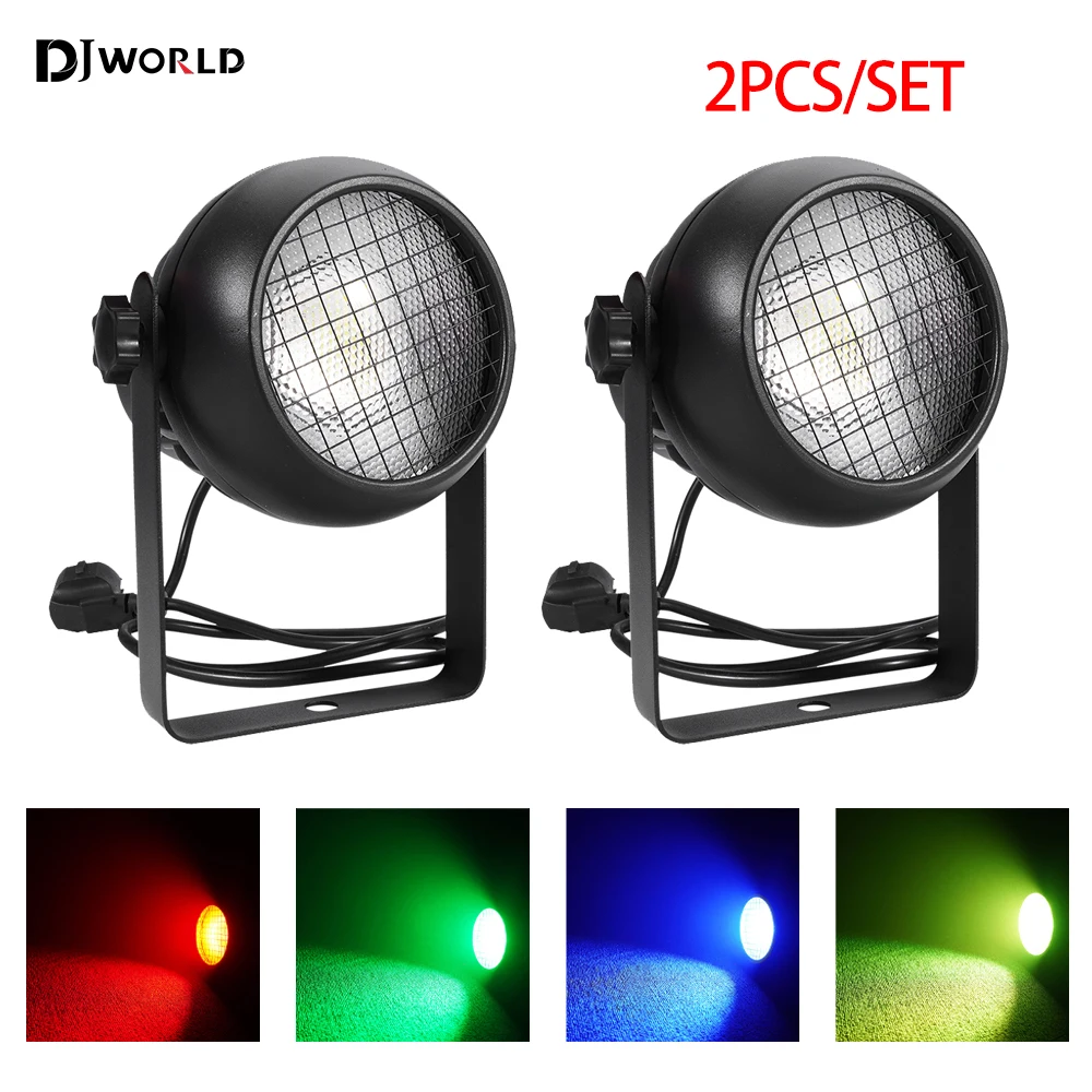 2PCS/SET 4in1 6​0W Lighting COB-RGBW LED Par COB RGBW Lighting for Disco Stage Party Wedding for Studio Photography Video Live