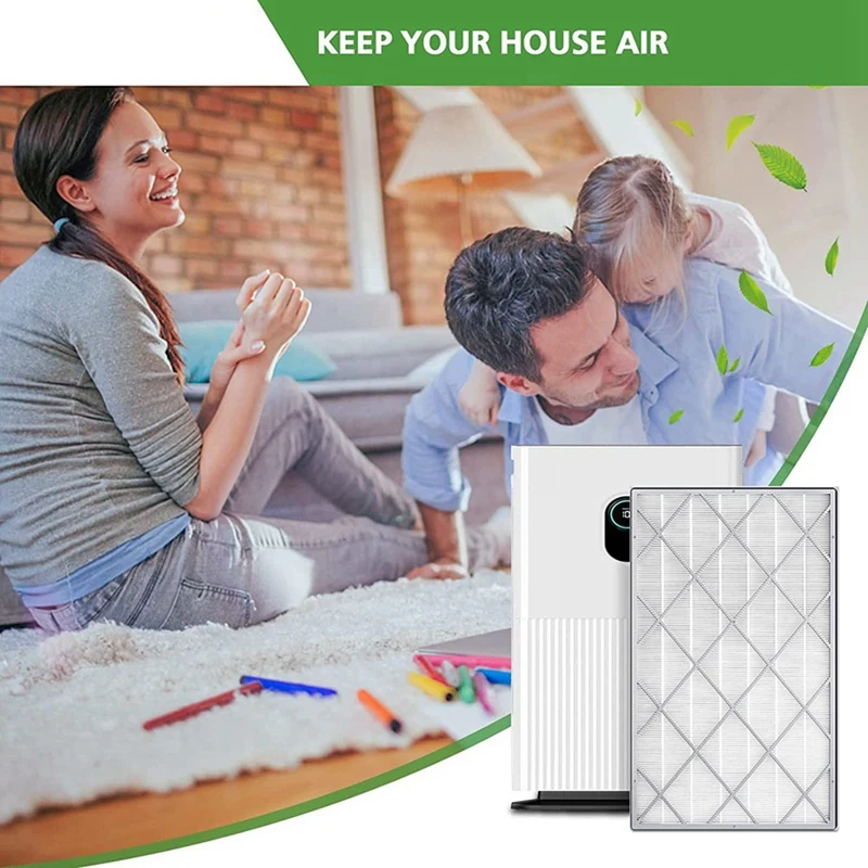 2025-2X HE601 فلتر بديل HEPA لجهاز تنقية الهواء Shark 6 HE601 & HE602، HE6FKPET، H13 True استبدال فلتر الهواء