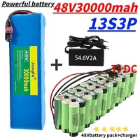 New 48v Lithium Ion Battery 48v 30Ah 1000w 13S3P Lithium Ion Battery Pack for 54.6v Electric Powerful Battery with BMS