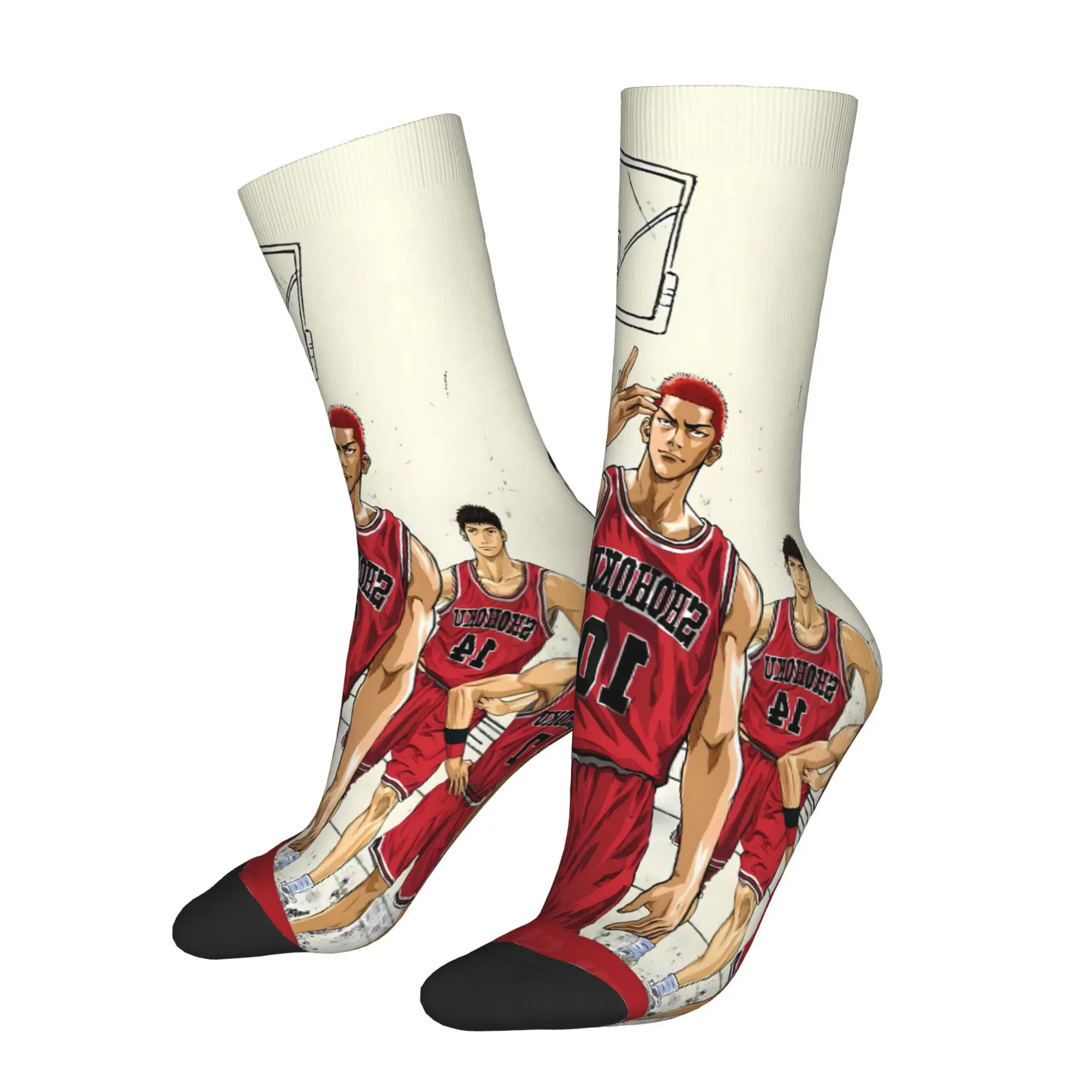 

Basketball Anime Slam Dunk Sock Printed Man Polyester