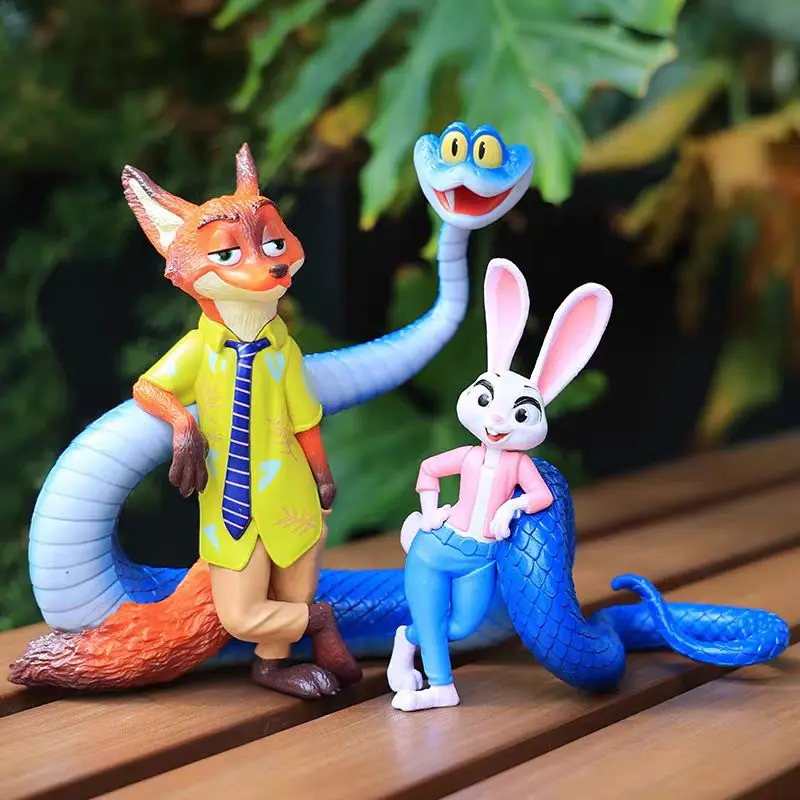 2025 Miniso Zootopia2 animaux figurine jouets lapin Judy Hopps renard Nick Wilde film enfants cadeau Collection figurines