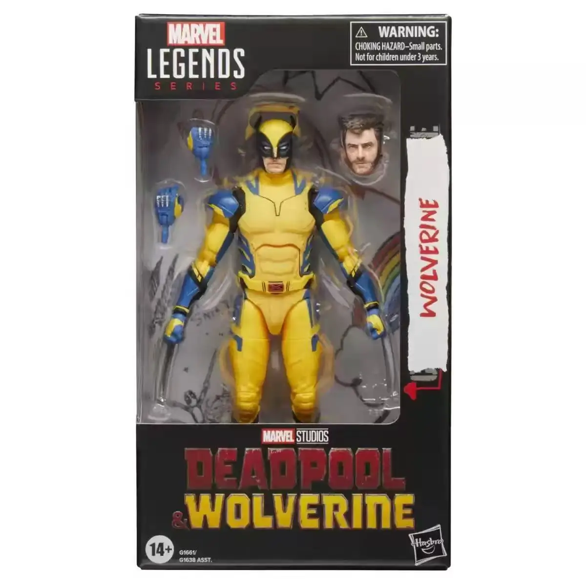 

Marvel Movie Version Of Wolverine Figure Deadpool 3 Yellow Battle Suit Small And Cheap 6-inch Doll Figure