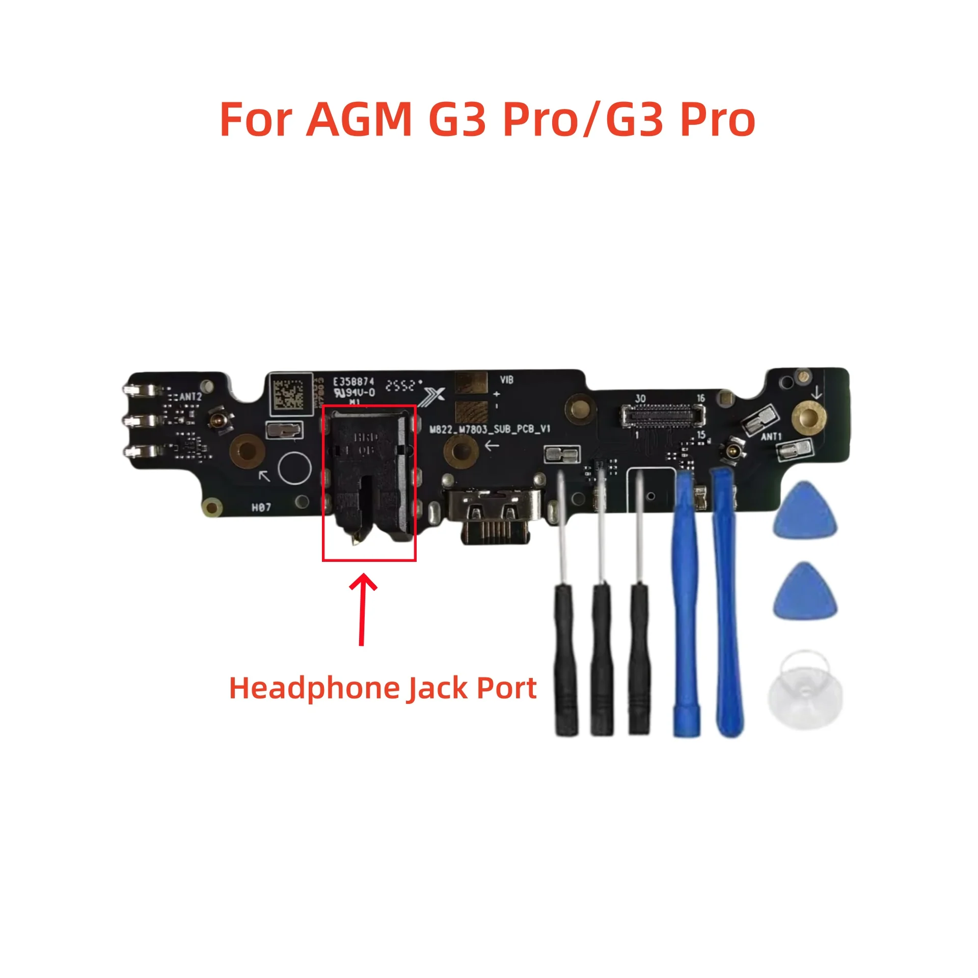 

Original For AGM G3 PRO AGM G3 5G Rugged Phone New USB PCB Charging Dock Replacement Mobile Phone Small Board Connector Parts