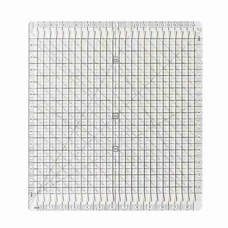 

【Ship Within Sewing Supplies Sewing Ruler Template DIY Craft T-Shirts Ruler Patchwork 5-In-1 Quilt Cutting Ruler