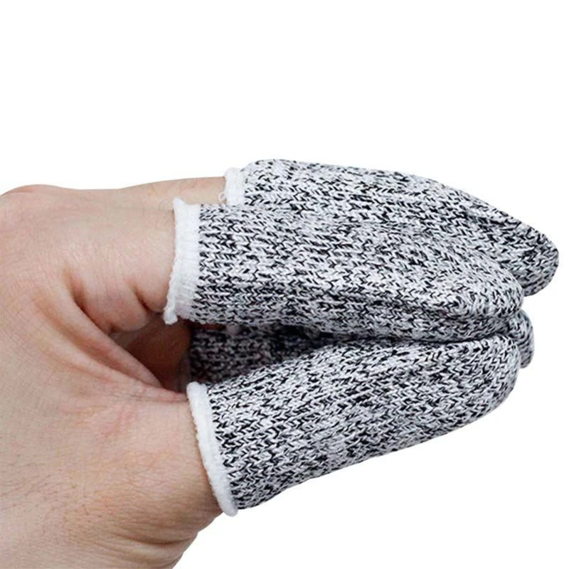 New Anti Cutting Finger Gloves Cut Resistant Safety Gloves For Kitchen Work Sculpture Picker Matching Fingertips Protector 10pcs