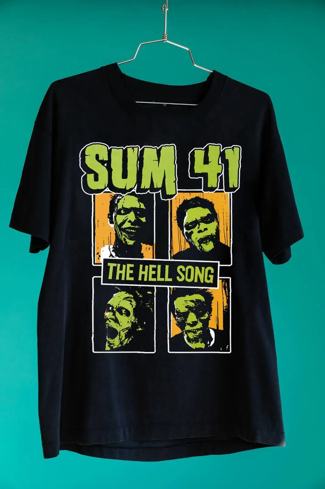 Sum 41 Cotton Gift For Fan Unisex Balck T-shirt