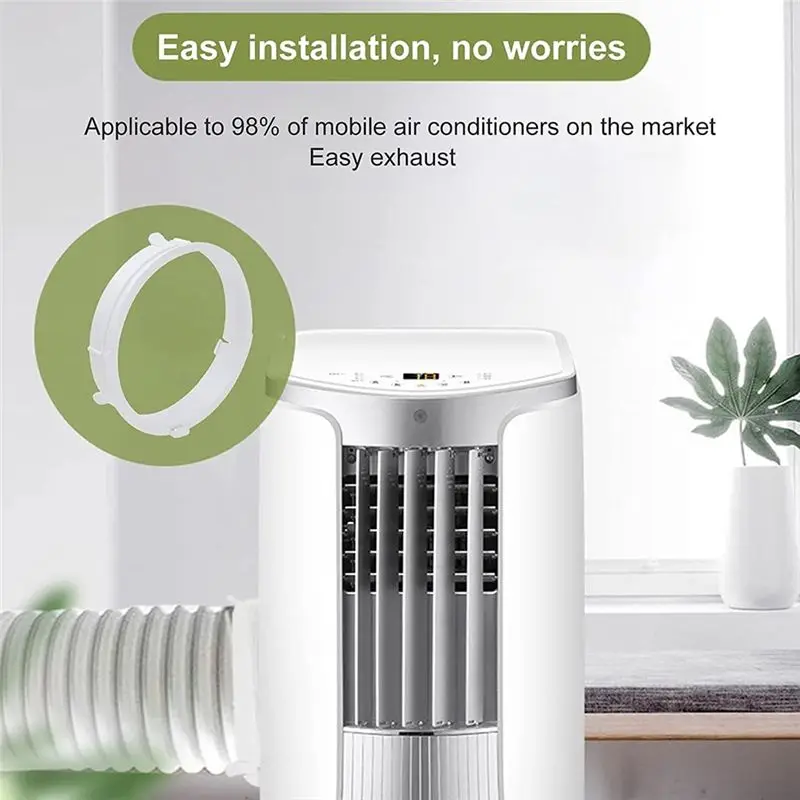 [NEW!A08R】 Hose Tube Connector Interface Air Conditioner Exhaust Duct Interface ABS RV Connector For Mobile Air Conditioning KYR