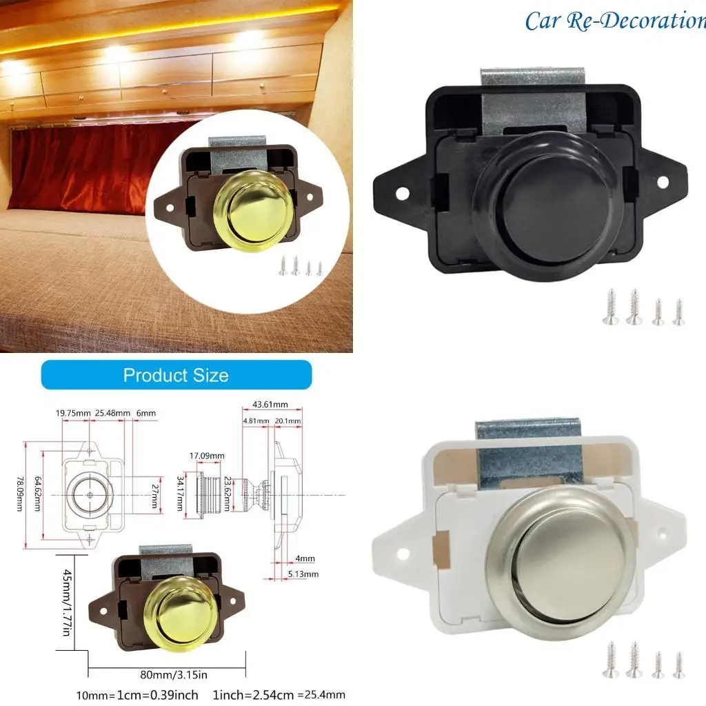 

R58D Push Lock Lock Door Lock для Campers Motormitue Furniture Push -защелки без ключа