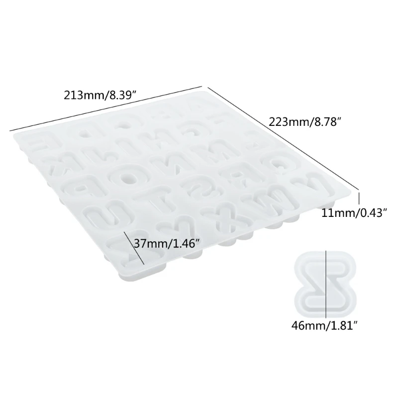 Silicone Carta Chaveiro Moldes, Carta Craft Mold, Molde de Resina Epóxi, DIY Pingente Chaveiro, R3MC