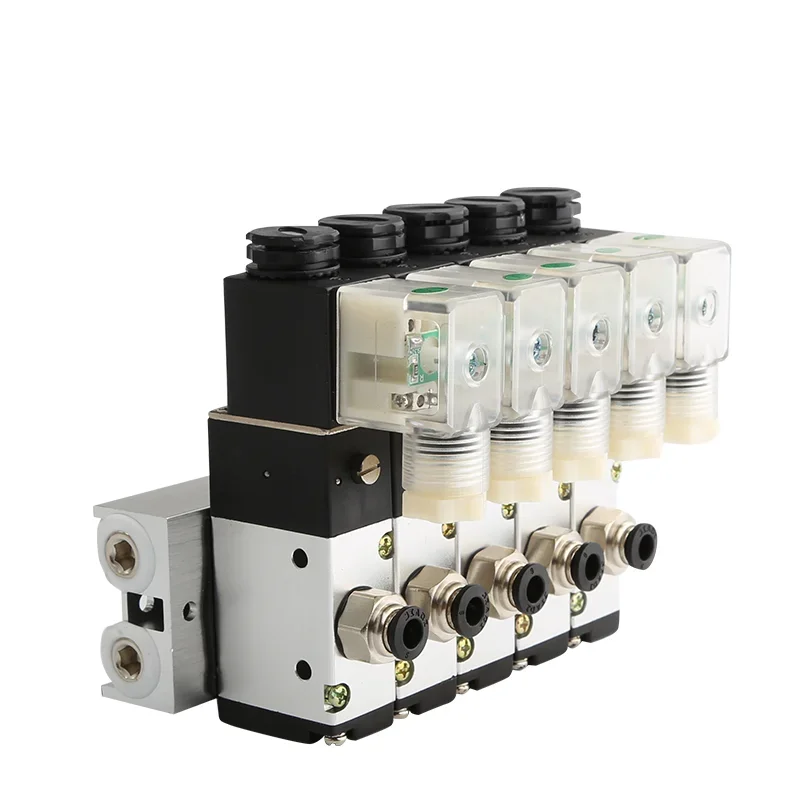 3V310-10 NC Solenoid Valve Stations 3/2 Way Single Pneumatic Valve Normally Closed AC110V AC220V DC12V DC24V