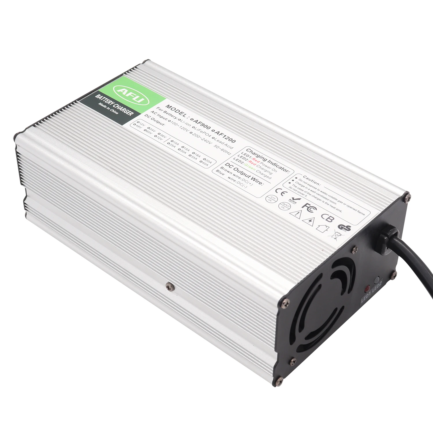 Cargador de batería LiFePO4 de 29,2 V, 22A, carcasa de aluminio Usd para batería LiFePO4 de 8S, 24V, 25,6 V, cargador rápido inteligente