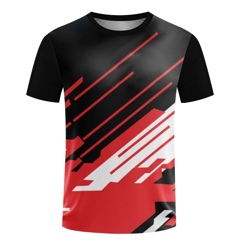 Summer Fashion Sports Quick Drying Neutral Casual Men T-shirt Badminton Street Fitness Short Sleeve Sunny Handsome O-neck Tops