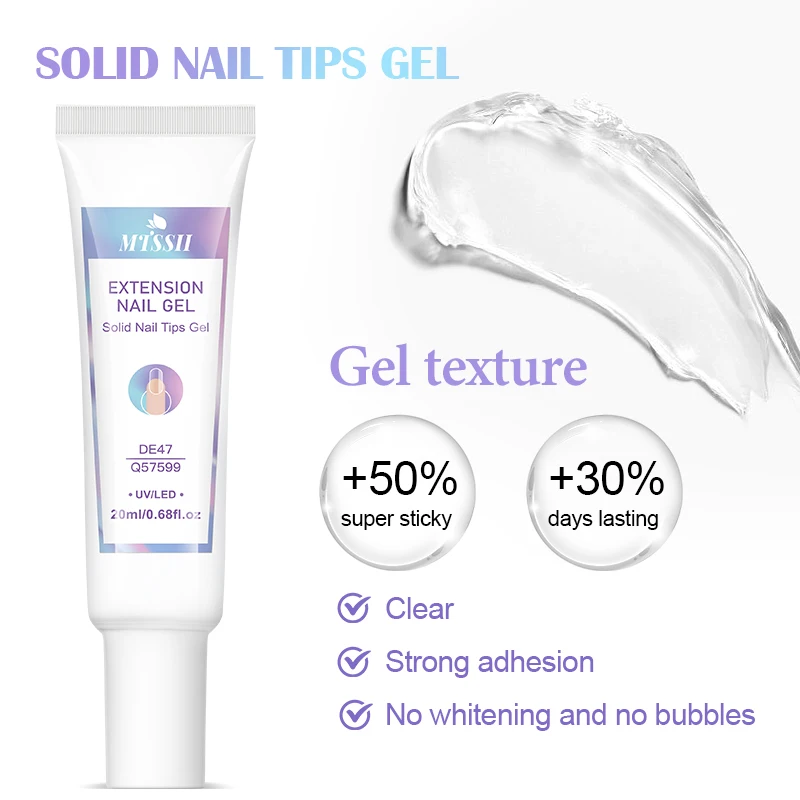 1/2/3 pçs 20ml multifuncional sólido dicas de unhas gel conjunto antiaderente mão prego gel strass cola para arte do prego manicure kit de ferramentas