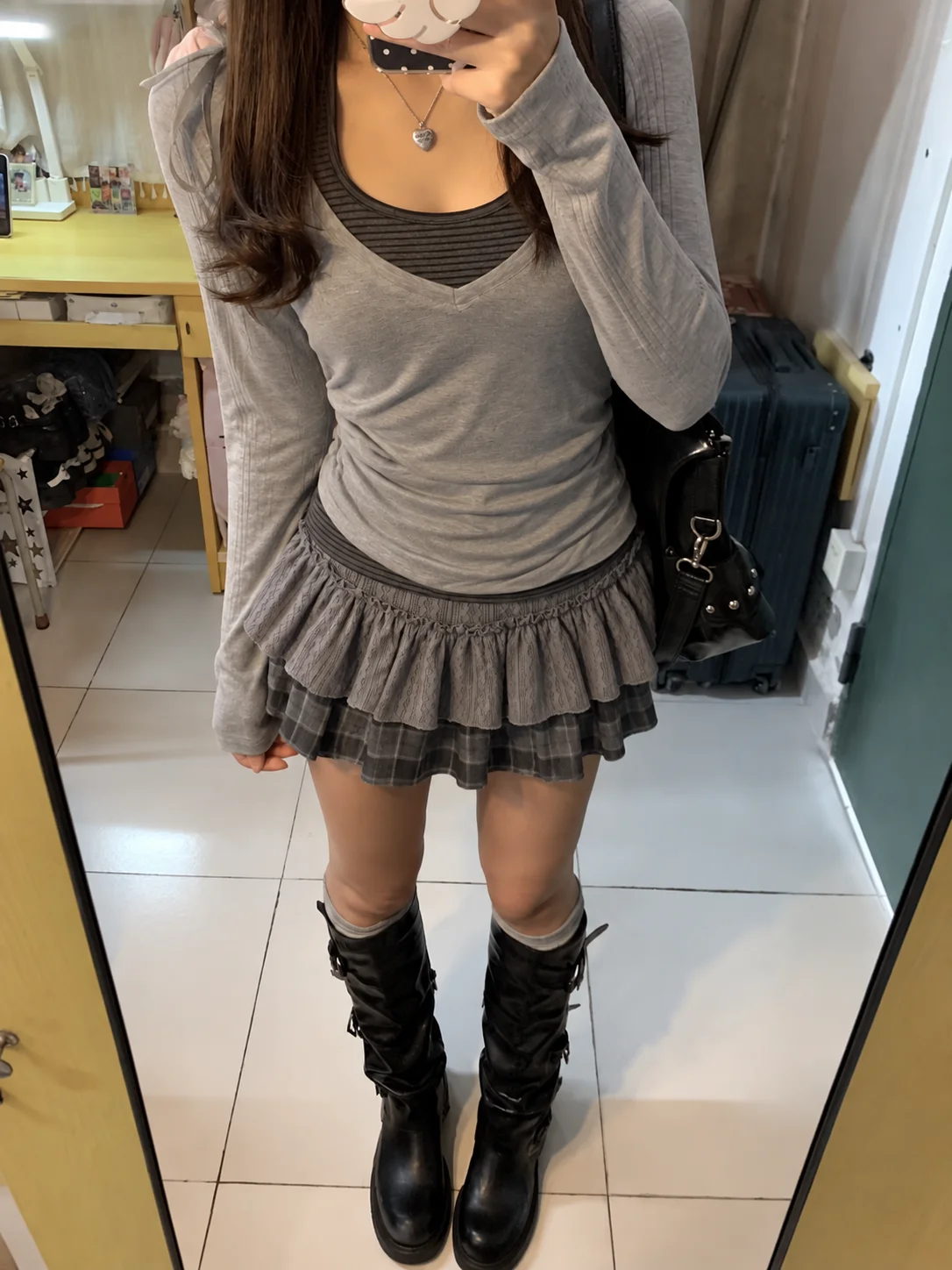 Korean Fashion Women Y2K American Vintage Two Piece Skirt Set Kawaii Subculture Shirt Mini Skirt Retro Harajuku Casual Outfit