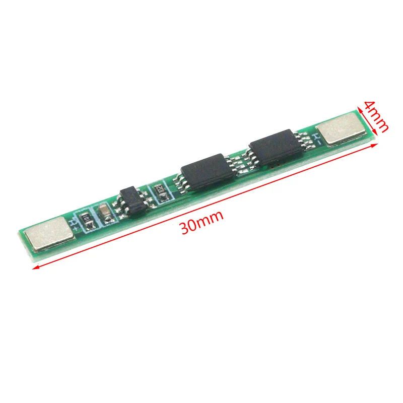 10PCS 1S 3.7V 4A li-ion BMS PCM 18650 Battery Protection Board PCB for 18650 lithium ion li Battery Double MOS