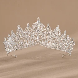 Miallo Baroque Vintage Princess Queen Bridal Crown Headwear Crystal Tiara For Women Wedding Crown Hair Dress Accessories Jewelry