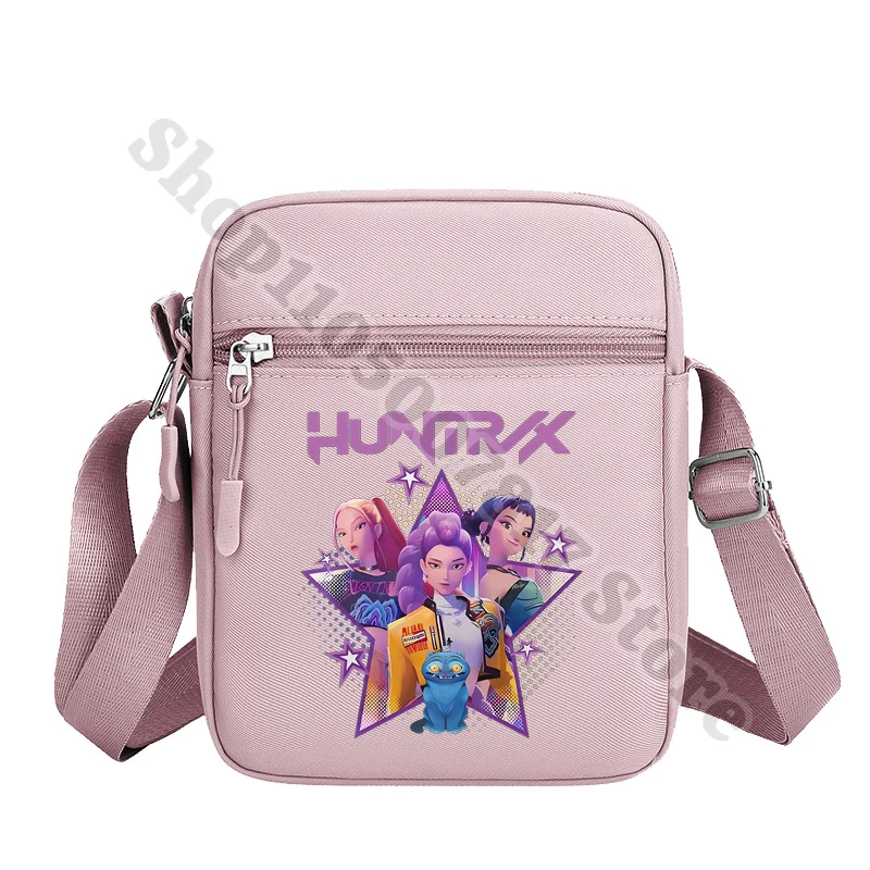 KPop شيطان الصيادين النساء أنيمي حقيبة كروسبودي الإكسسوارات فتاة الكرتون لطيف حقائب كتف كيس التخزين عادية هدايا 2025