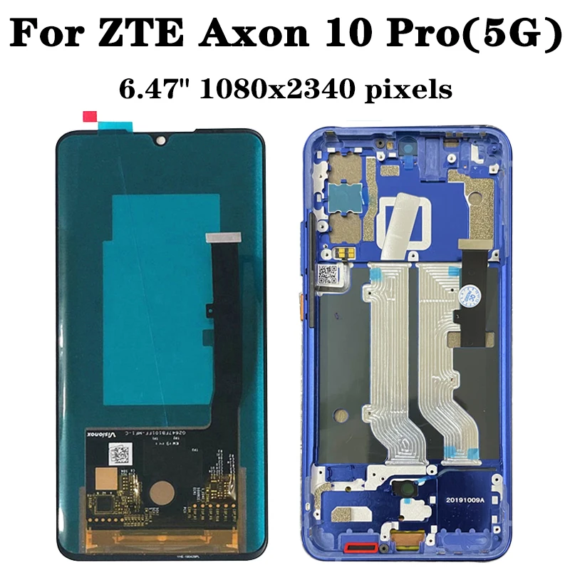 Imagem -05 - Substituição da Tela Original para Zte Axon 10 Pro Tela de 10 Pontos Montagem Digitalizadora 4g 5g A10p3251 A10p3351 A2023 647