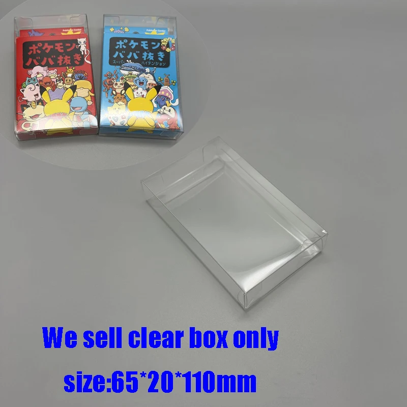 Hard Clear Display Case for Pokemen Special Card Deck Storage Protection Box for Collectible Card Games