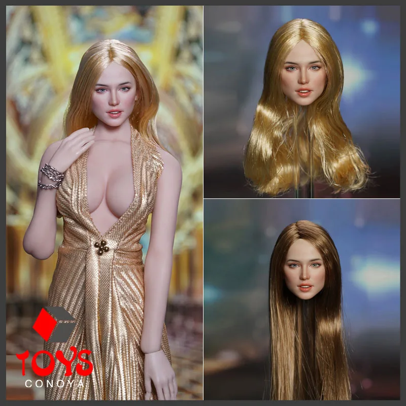 【2024 Q4】SUPER DUCK SDH048 Ana de Armas Head Sculpt Hair Carving Model Fit 12“ TBLeague Female Suntan Action Figure Body