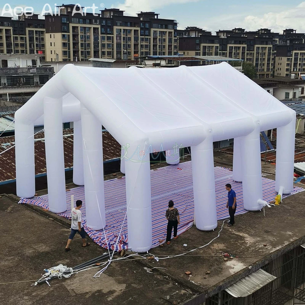 2025 hete verkoop witte opblaasbare bruiloft tent zonnescherm voor buitenfeest/beurs/evenementen gemaakt door Ace Air Art