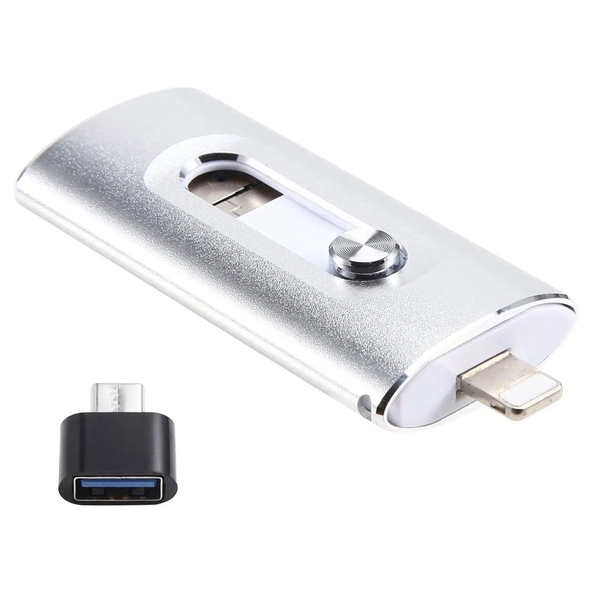 fitfit USB Flash Drive Photostick High Speed Sticks External Storage Pen Drive for Phone PC Copy Photo Videos Files 64GB Silver